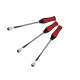 Tire Spoons Lever Motorcycle Dirt Bike Lawn Mower Tire Changing Tools with Bag A2973 (3 crowbars + 2 red tire protectors)