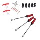 Tire Spoons Lever Motorcycle Dirt Bike Lawn Mower Tire Changing Tools with Bag A2976 (3 crowbars + 10 valve cover + 1 four-in-one repair tool + 6 valve core + 2 tire protective cover)