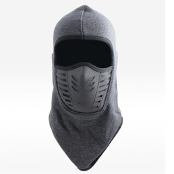 Unisex Bicycle Thermal Winter Warm Hat Windproof Motorcycle Face Mask Hat Neck Helmet Beanies Dark gray_One size