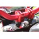 Universal 7/8'' 22mm Motorcycle Handlebar Aluminum Handle Motorcycle Accessories for MSX125 MSX125SF red