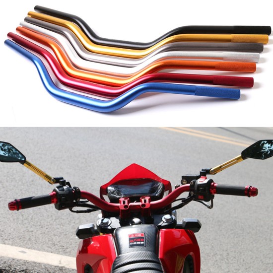 Universal 7/8'' 22mm Motorcycle Handlebar Aluminum Handle Motorcycle Accessories for MSX125 MSX125SF red