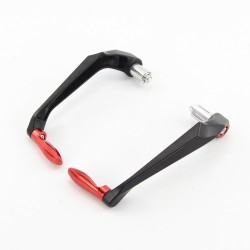 Universal 7/8" 22mm Motorcycle Handlebar Brake Clutch Levers Protector Guard for kawasaki KTM MV  red