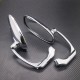 Universal Motorcycle CNC Chrome Black Ellipse Rearview Side Mirrors Handle Bar End Mirrors 8mm 10mm For Street Bike Silver