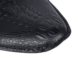 Universal Motorcycle Crocodile Leather Style Saddle Solo Seat Cushion Spring for /Honda/Yamaha/Kawasaki Brown/Black brown