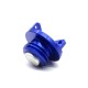 Universal Motorcycle Engine Oil Cap CNC Filler Cover for Kawasaki z800 z1000 ZX-6R blue