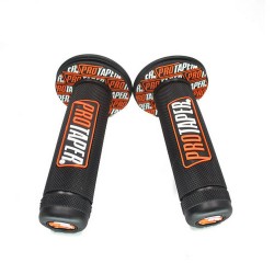 Universal Motorcycle Hand Grips 22mm Dirt Bike Motocross Rubber Motorbike Bike  Orange