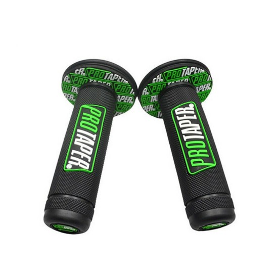 Universal Motorcycle Hand Grips 22mm Dirt Bike Motocross Rubber Motorbike Bike  green