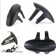 Universal Motorcycle Rear Wheel Cover Mudguard Splash Guard Mudguard+Bracket Black black