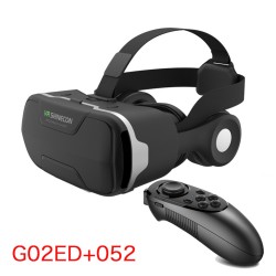 G02ED Shinecon VR Glasses Headset Version Eye Protection 360 Panoramic Glasses Mobile Phone VR Glasses with Remote Control