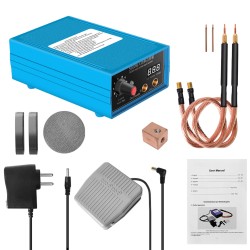 High Power 5000w Spot Welding Handheld Portable 0-800a Current Adjustable Welders for 18650 Battery Blue EU Plug