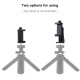 Live Phone Clip Camera Tripod Horizontal Vertical Adjustable Clamp Stable Anti-fall Design black