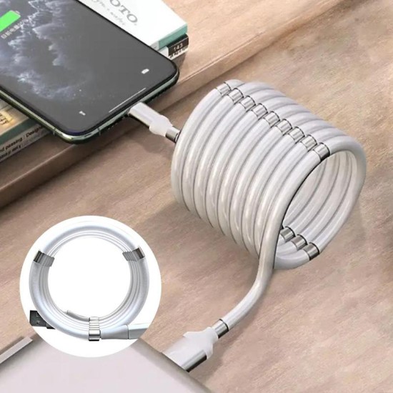 Magnetic Data Charging Cable 3 in 1 C Storage Suitable For Android Apple  apple