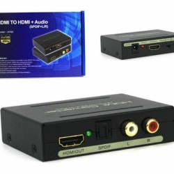 Multi-functional Audio Splitter HDMI To HDMI Audio Signal Converter Black