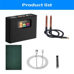 Professional Spot Welding Machine Portable Lightweight Handheld Spot Welder DIY Kit Black