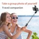 S03s Wireless Bluetooth-compatible Selfie Stick With Fill Light Mini Expandable Monopod For Phone