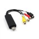 USB 2.0 Video Audio VHS to DVD Converter Capture Card Adapter black