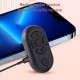 USB Remote Control Self-timer Wireless Rechargeable Bluetooth Shutter Release Selfie Turn Page Controller Black