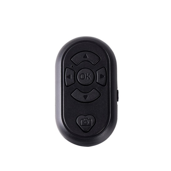 USB Remote Control Self-timer Wireless Rechargeable Bluetooth Shutter Release Selfie Turn Page Controller Black