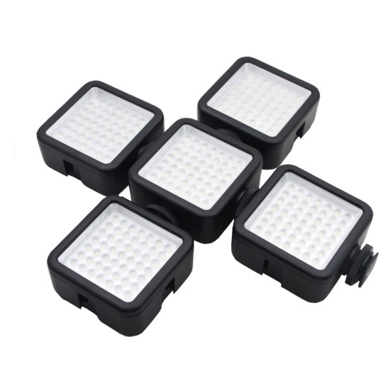 VELEDGE 49 LEDs Video Light Lamp for Canon Nikon Pentax DSLR Camera Camcorder  black