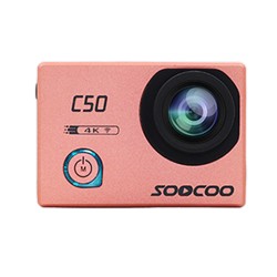 Original SOOCOO C50 Sports Action Camera - Wifi 4K, Gyro Adjustable Viewing Angles, NTK96660 30M Waterproof Sport DV, Pink