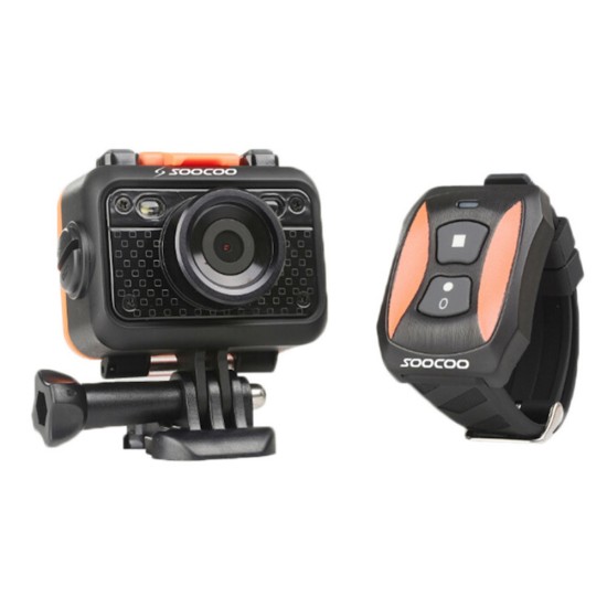 Original SOOCOO S60 HD 1080P WiFi Sports Action Camera 170 Degrees Wide Angle Lens 60m Waterproof 2.4G Wireless Remote Control