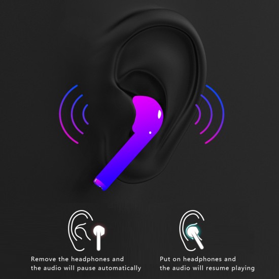 1:1 5.0 Bluetooth Earphone Stereo Air Pro 1 Wireless Headphones Earbuds Stereo Headset For Apple Android white