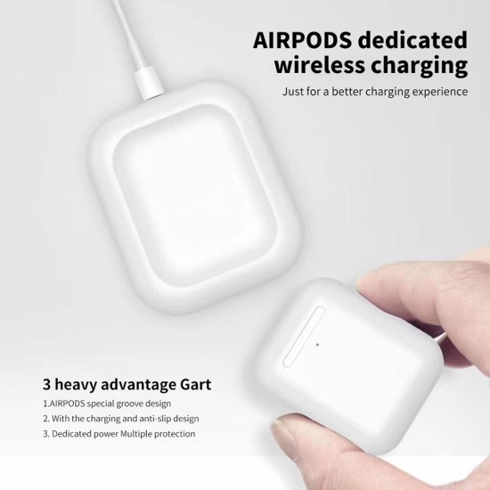 2 in 1 Wireless Charger Dock Station Pad For Apple Airpods 2 AirPods Pro iPhone 8Plus X XS XR Xs 11 Pro Max Charge Base For Airpods 2