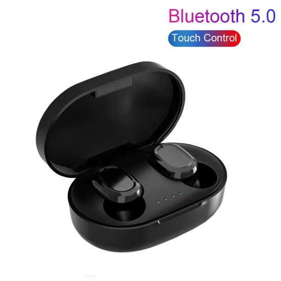 A6s Tws Headset Touch-control Mini Wireless Bluetooth Headphones Hands-free Calling Binaural Sports Earbuds Black