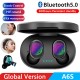 A6s Tws Headset Touch-control Mini Wireless Bluetooth Headphones Hands-free Calling Binaural Sports Earbuds Black