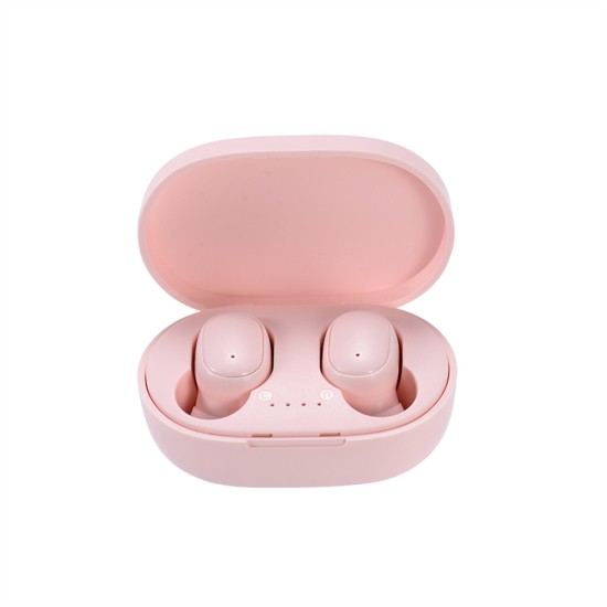 A6s Tws Wireless Earphones Sports Stereo Fone Bluetooth Earbuds Compatible for iPhone Xiaomi Huawei Pink