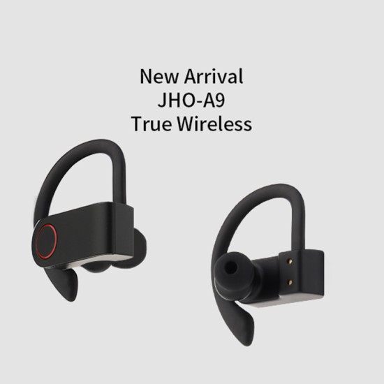 A9 Wireless Headphone Bluetooth V5.0 TWS Earphone Wireless Bluetooth Sport Headset Noise Cancelling  Stereo Earbuds black