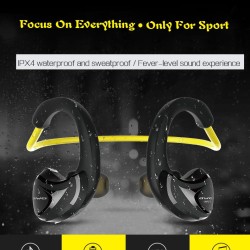 AWEI A880BL Sport Wireless Headphones Bluetooth Earphones Headset for Phones Running In-Ear Earphone Earpiece Yellow