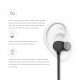 AWEI WT20 Bluetooth4.2 Stereo Wireless Earphone In Ear Sport Running Earbuds with Mic for phone Black