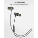 AWEI X650BL Wireless Bluetooth Headset Dual Dynamic Earphones Neckband Headphones IPX5 Waterproof BT4.1 Gray