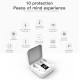 Air2S Bluetooth Headset Mini Wireless 5.1 Fingerprint Touch Earphones white