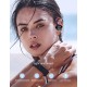 Awei A847BL Wireless Sweatproof Earphone Ear Hooks Neckband Style Bluetooth Sports Earbuds For Mobile Phone Red