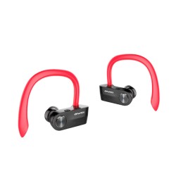 Awei T2 TWS Sports Ear Hook Bluetooth Waterproof Wireless Headphones Mini Separate Stereo Headphones Red