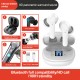 B11 Wireless  Headset Bluetooth-compatible 5.0 Strong Signal Binaural Call Stereo Sports Headphones Touch Screen Noise Canceling Earphone White