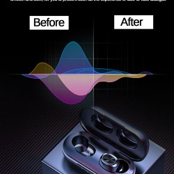 B239 TWS True Wireless Earbuds Wireless Bluetooth 5.0 with Microphone with Charging Box Sweatproof  black