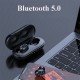 B5 TWS Bluetooth Wireless Earphone 5.0 Touch Control Earbuds Waterproof 9D Stereo Music Headset black