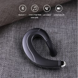 Bluetooth 4.1 Bone Conduction Headphones Sports Stereo Wireless Earphone Headset black