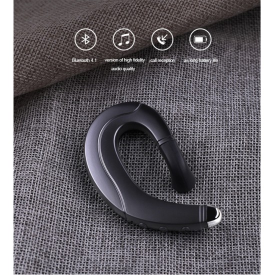 Bluetooth 4.1 Bone Conduction Headphones Sports Stereo Wireless Earphone Headset black