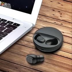 Bluetooth 5.0 Wireless Sweatproof Earbud Handsfree TWS Sport Stereo Mini Headset black