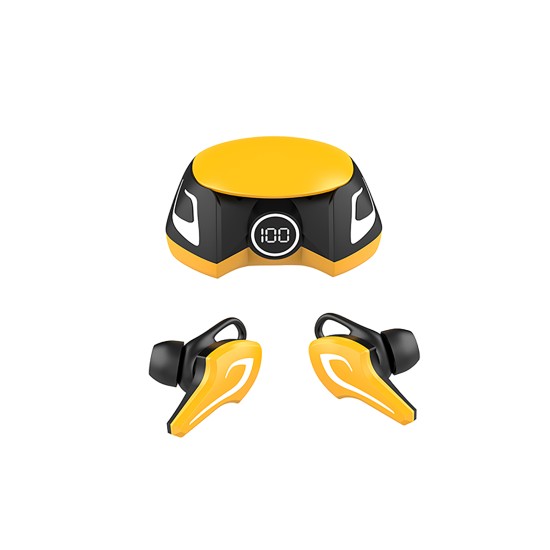 Bluetooth Gaming Headset 3 Modes Tws Wireless Headphones Running Sports Earbuds K8 Yellow