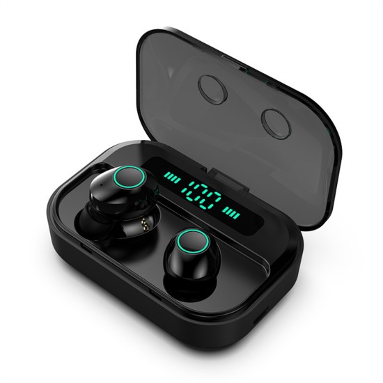 Bluetooth Headphones In-ear Stereo Earbuds Wireless Tws Headset Waterproof Sports with Noise Cancelling HD Microphone