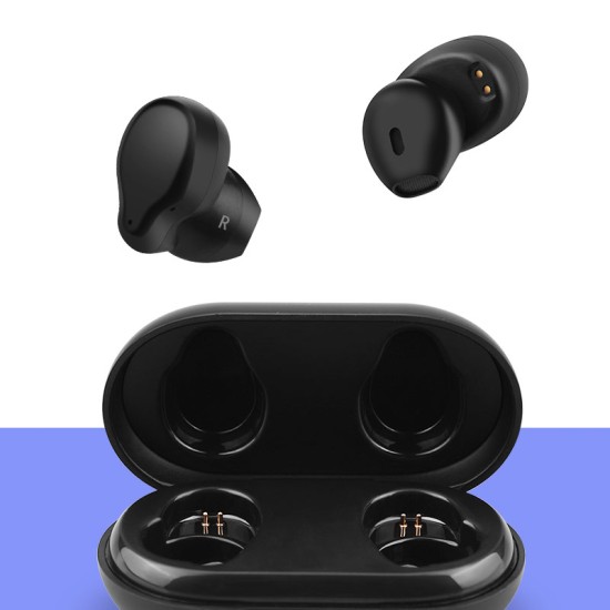 Bluetooth Headset Stereo Bluetooth 5.0 Mini Headset Noise Reduction Stereo Phone-call Headphones black