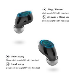 Bluetooth Wireless Headset Air3 TWS Binaural Touch Headset Waterproof In-ear Earphones Sports Stereo Music Headphones white