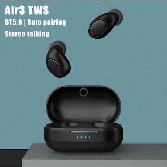 Bluetooth Wireless Headset Air3 TWS Binaural Touch Headset Waterproof In-ear Earphones Sports Stereo Music Headphones white