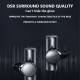 Bone Conduction Earphone Low Latency Noise Canceling Waterproof Sweat-proof Wireless Bluetooth Headset Black