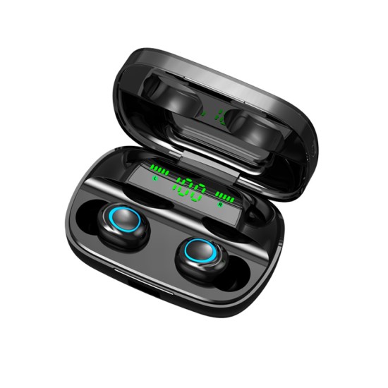 Cordless Headphone Bluetooth Earphone TWS Earphones Wireless Headphones Noise Canceling Handsfree black